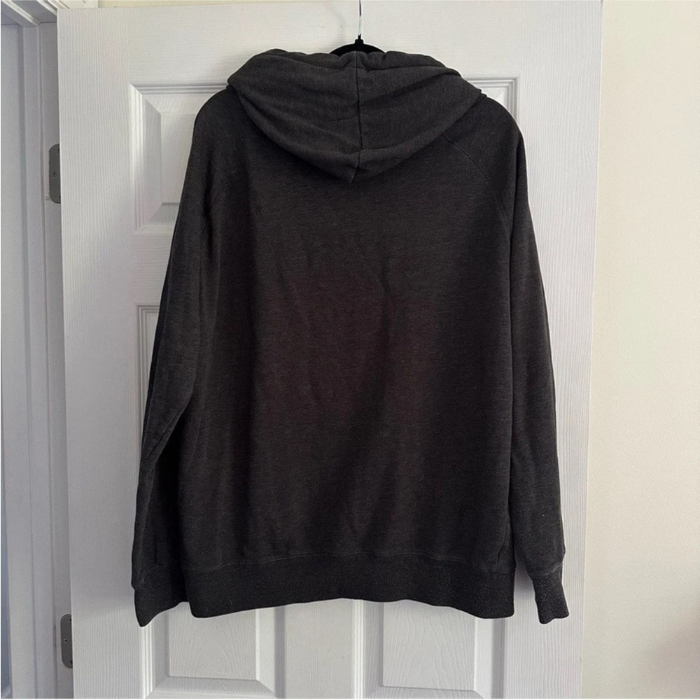 Size L Tentree Men’s Grey‎ Logo Hoodie Pullover Kangaroo Pocket Eco Sweatshirt - Picture 4 of 6